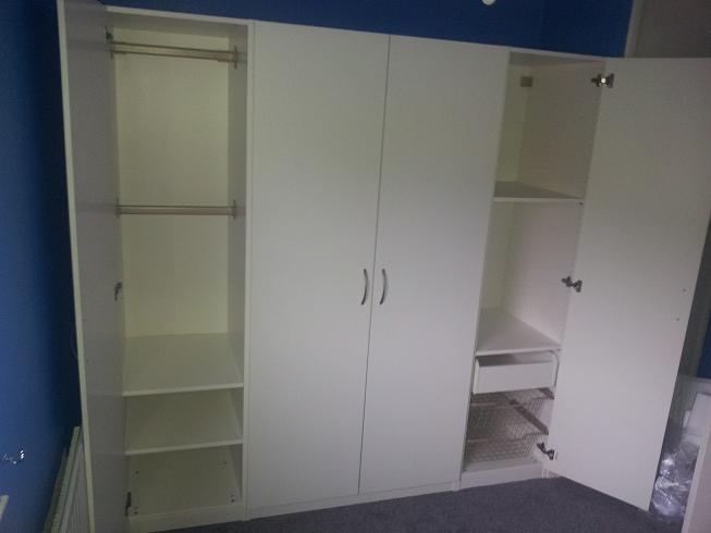 Flat Pack Amigos Hinged Door Pax Wardrobes