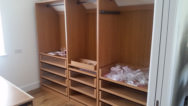 An example of a Pax Wardrobe we assembled at Northallerton in North Yorkshire sold by Ikea