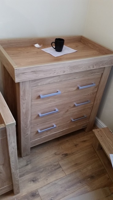 Photo of a Mamas-and-Papas Franklyn Chest we assembled in Westbury-On-Severn, Gloucestershire