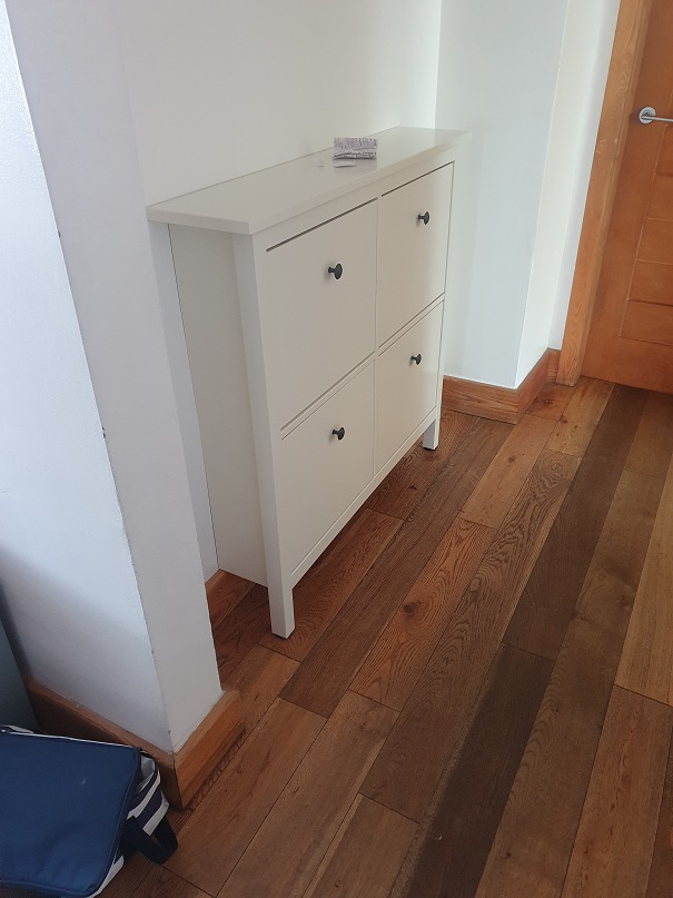 An example of a Bursta Shoe_Storage we assembled at Diss in Norfolk sold by Ikea
