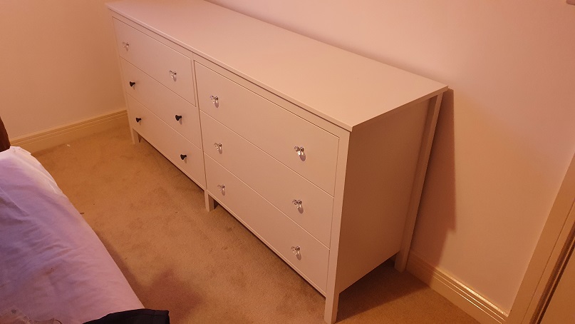 Photo of an Ikea Koppang Chest we assembled at Keighley, West Yorkshire