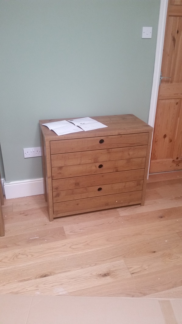 Photo of a Next Carter Chest we assembled in Nottingham