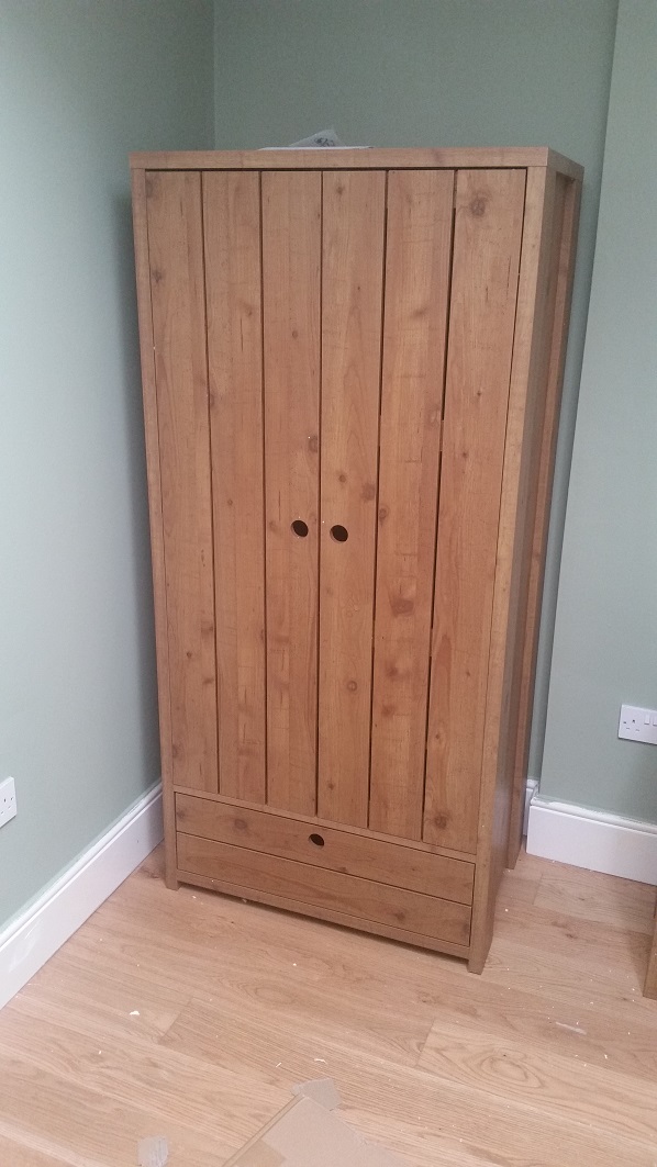 Photo of a Next Carter Wardrobe we assembled in Cheltenham, Gloucestershire