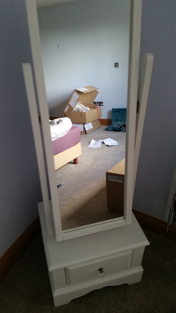 Next Isabella Mirror assembled in Livingston, West Lothian